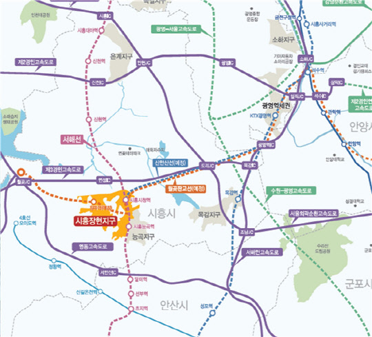 시흥장현지구 위치도. <LH 제공>